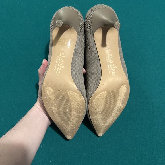 Charles by Charles David Women’s Grey Knit Ankle Booties Size 9M - Picture 8 of 9